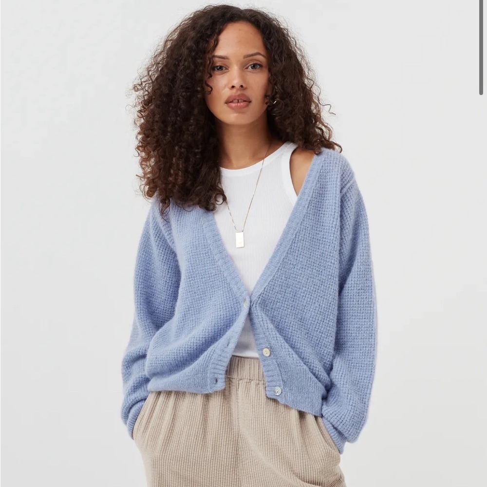 American Vintage yellow cardigan sweater